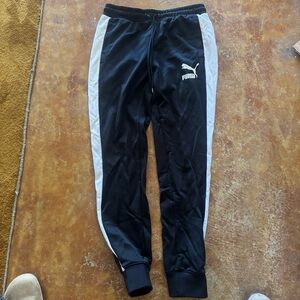 Puma Iconic T7 Pants Mens Size MEDIUM Black Casual Track 595287-01